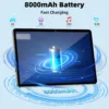 2025 Upgraded Android 14 Tablet 11inch, 12GB+128GB+512GB, Support Face Unlock,18W Fast Charging with 8000mAh Large Battery ,Dual WiFi6, Dual Camera,Octa-Core CPU, Bluetooth,HD Touchscreen Display