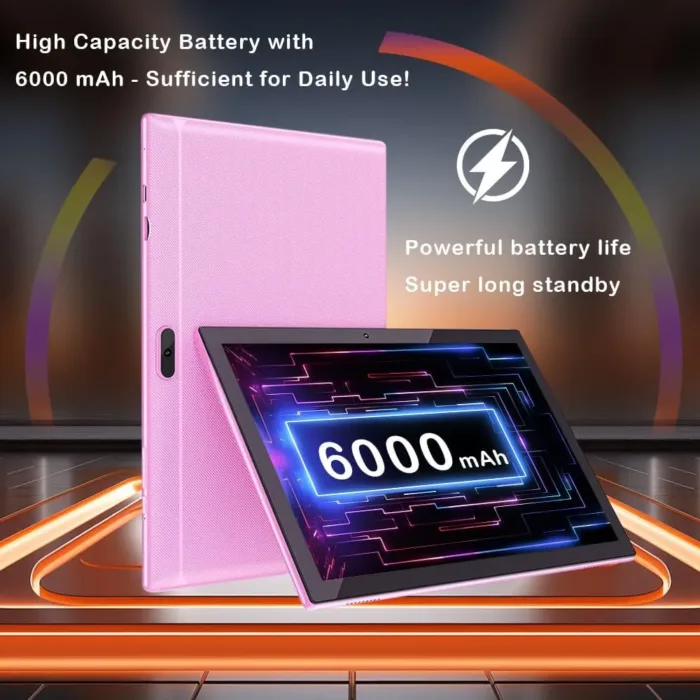 Android 14 Tablet 10 Inch Tablet, DDR4 8GB RAM 64GB Storage Tablets, Support 1TB Expand 2MP+8MP Dual Camera 10 IN Tab, WiFi6 Bluetooth 6000mAh Battery, 1280*800 10.1'' IPS HD Touch Screen Tableta.