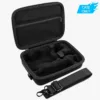 co2CREA Osmo Mobile 7P/7 Gimbal Stabilizer Hard Case - Waterproof Travel Storage Box with Custom Foam Insert & Mesh Pocket for DJI OM Mobile 7P Smartphone Gimbal, Accessories, Cables (Black Case)