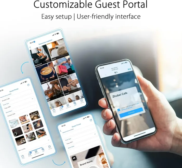 ASUS ExpertWiFi EBR63 AX3000 WiFi 6 Business Router - Custom Guest Portal & SDN, Easy Setup & Remote Management, Scalable with ExpertWiFi AIMesh, Free Commercial-Grade Security, VPN, VLAN