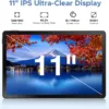 DOOGEE U11 Pro Android 15 Tablet, 11 inch Tablet, 30GB+256GB/2TB TF,8580mAh,Octa-Core,90Hz Display, Netflix 1080P,5G WiFi,Widevine L1,BT5.0,13MP+5MP, Face ID/OTG with Pen, Keyboard, Mouse&Case