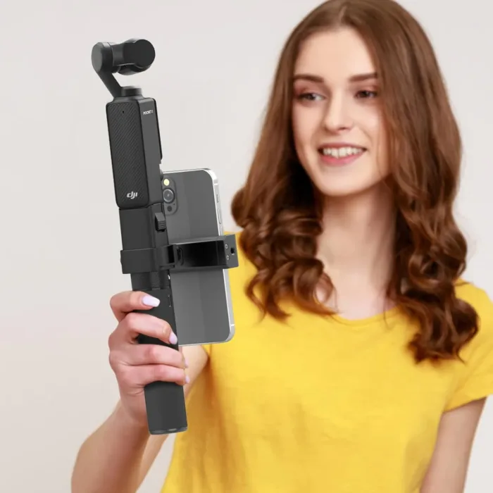 Smatree Charging Base of DP20 Power Bank and Phone Holder Expansion Set with Convertable Knob Only Compatible for DJI Osmo Pocket 3(Not fit with Pocket 2/1!) - Image 9