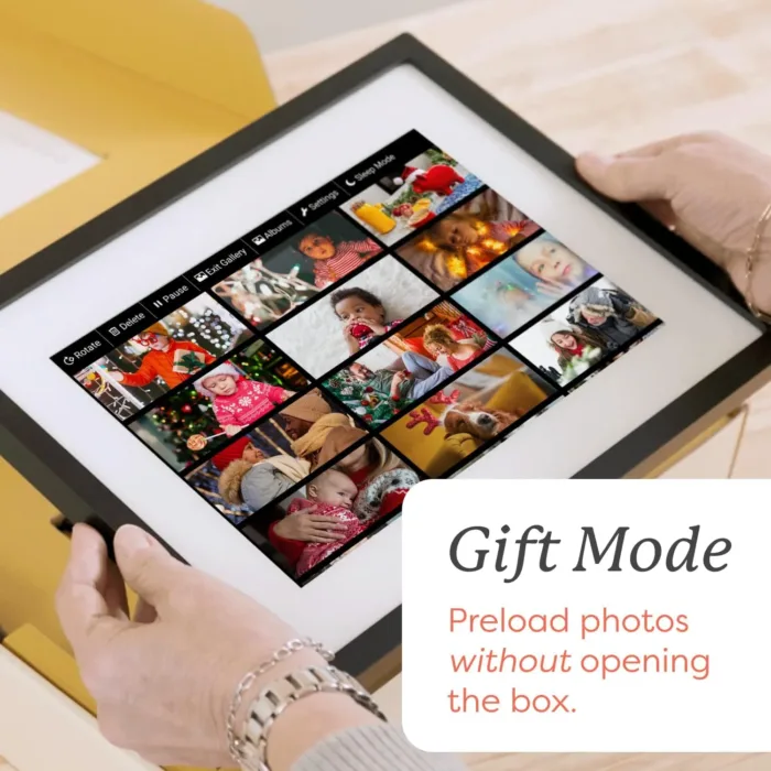 Skylight Frame – WiFi Digital Picture Frame Customer Support, Touch Screen Digital Photo Frame with Easy Setup, Photo Gifts for Parents and Grandparents - 10 Inch Black - Image 3
