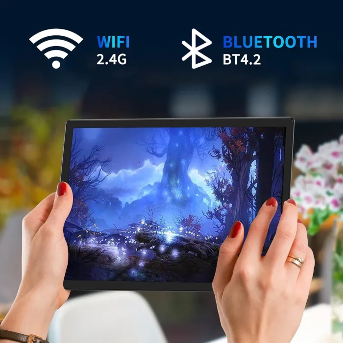 BYYBUO A10_L 10.1 inch Tablet, 4GB RAM 64GB ROM | Android 13 Tablets, Quad-Core Processor, 5000mAh Battery, 1280x800 IPS HD Touchscreen, 5MP+8MP Camera, Bluetooth, WiFi, Grey