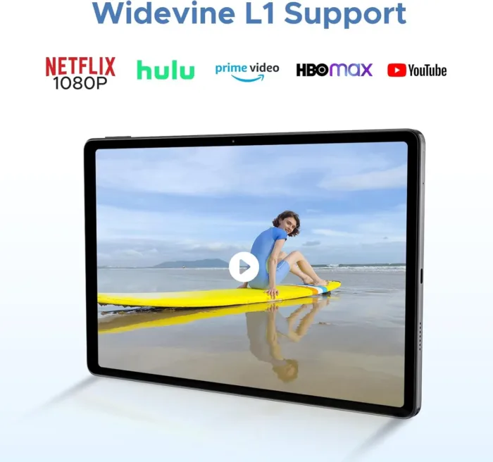 DOOGEE U11 Pro Android 15 Tablet, 11 inch Tablet,30GB+256GB/2TB TF Octa-Core,90Hz Display, 8580mAh, Netflix 1080P, Bluetooth 5.0+5G WiFi,Widevine L1,13MP+5MP, Face ID/OTG