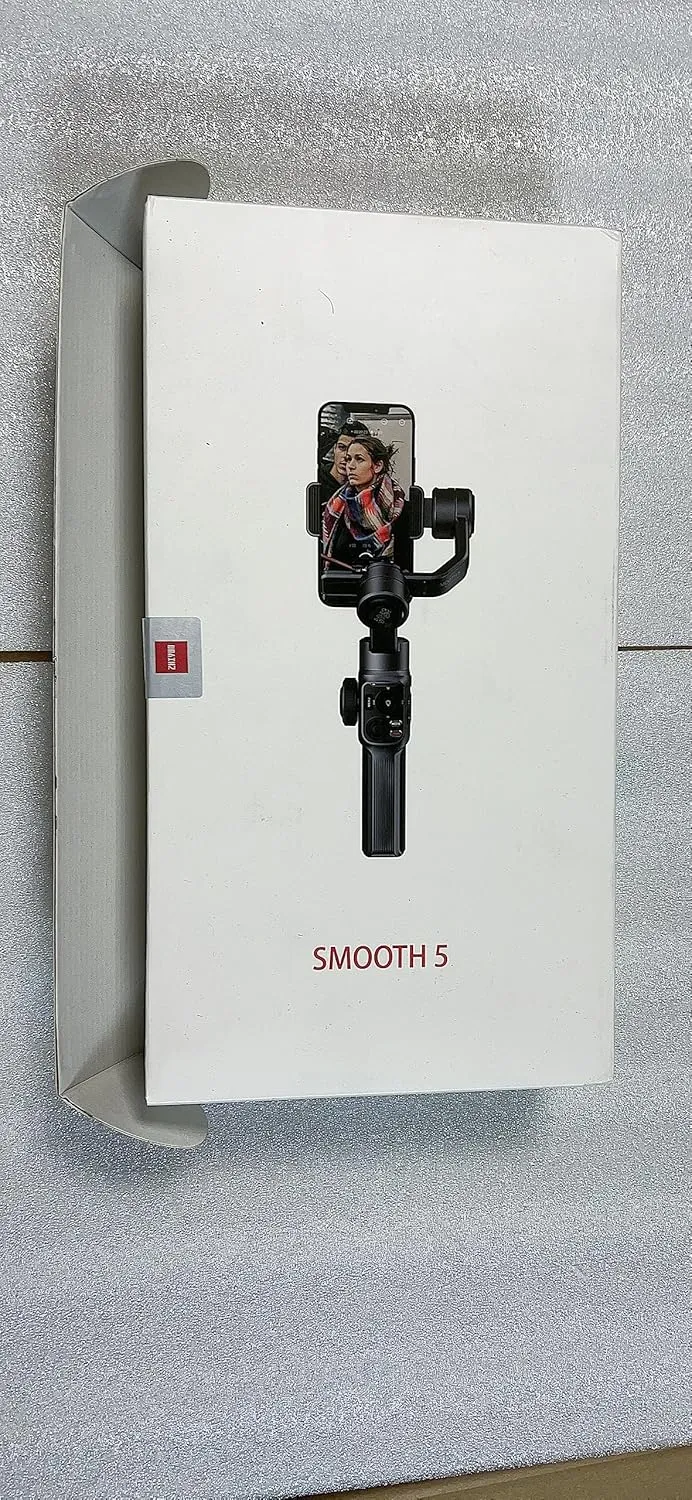 Zhiyun Smooth 5 Smartphone Gimbal Stabilizer for iPhone 14 Pro Max Plus 13 Mini 12 11 XS X XR 8 Professional 3-Axis Phone Gimbal Video Stabilizer with Face Object Tracking Timelapse