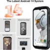 DOOGEE V MAX Plus Rugged Smartphone 5G,22000mAh 36GB+512GB Android 14 Rugged Phone,200MP+32MP+20MP Night Vision Rugged Cell Phone,6.58" FHD+120Hz IPS Screen,IP68/IP69K Waterproof Phone,NFC/OTG