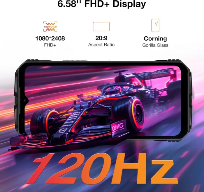 DOOGEE V MAX Plus Rugged Smartphone 5G,22000mAh 36GB+512GB Android 14 Rugged Phone,200MP+32MP+20MP Night Vision Rugged Cell Phone,6.58" FHD+120Hz IPS Screen,IP68/IP69K Waterproof Phone,NFC/OTG