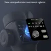 3-axis Gimbal Stabilizer w/Built-in 7.8' Extension Rod, Vlogging Phone Gimbal w/AI Tracking, Portable Smartphone Holder for iPhone w/Full-Screen OLED Display, Trigger Button Smart V8(Black)
