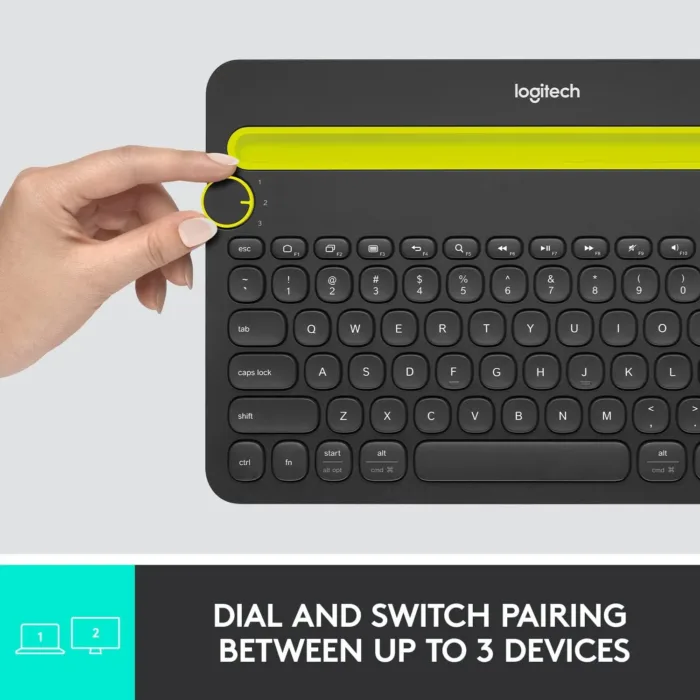Bluetooth Multi-Device Keyboard K480 - Switch typing between your computer, phone, and tablet