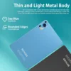 2025 Android 14 Tablet 10 inch Octa-Core Tablets with 22GB RAM+128GB ROM(Expand to 1TB),8000mAh Large Battery,1280x800 IPS HD Touch Screen,Support Widevine L1,Keyboard & Mouse Included-Metal Blue