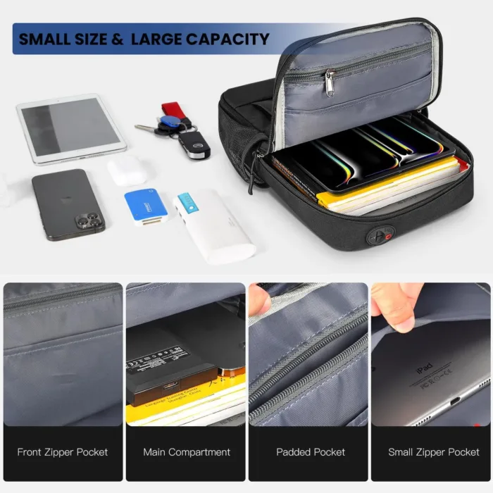 11 Inch iPad Pro Carrying Sleeve Bag for iPad Air M2 & iPad Pro M4, 11 inch iPad A16, Galaxy Tab A9+, Amazon Fire Max 11, Travel Shoulder Case Bag, Fit Magic Keyboard