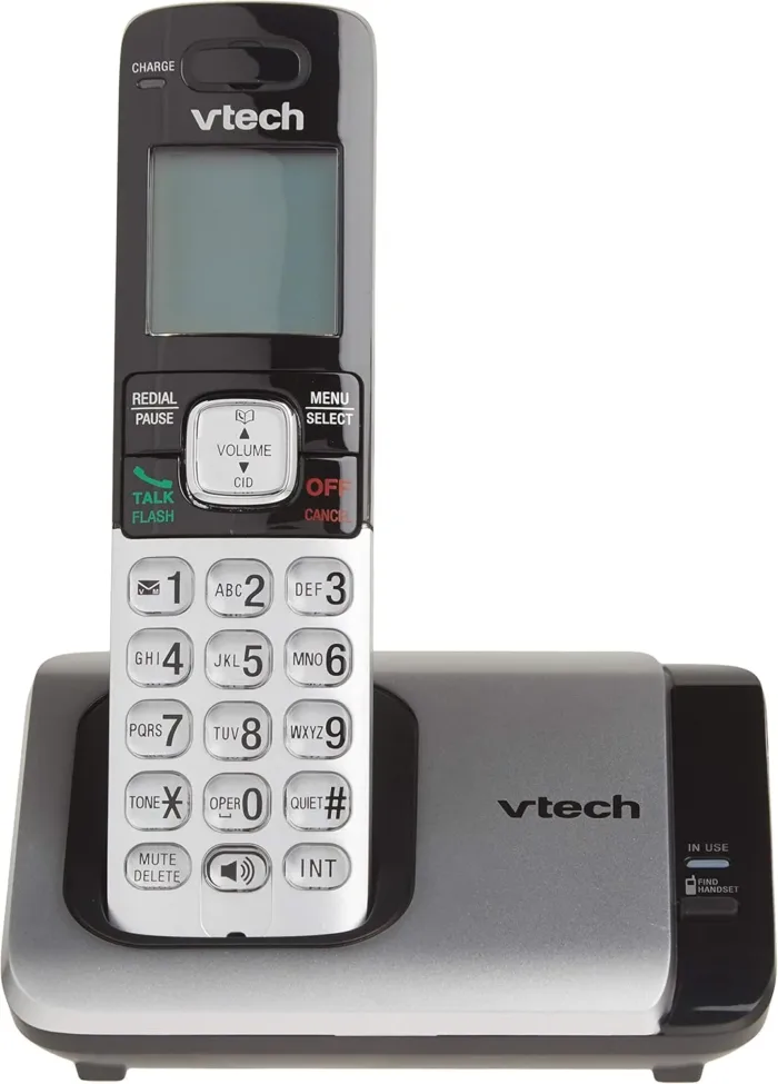 VTech CS6719-2 2-Handset Cordless Phone with Caller ID/Call Waiting, Handset Intercom & Backlit Display/Keypad, Silver - Image 4