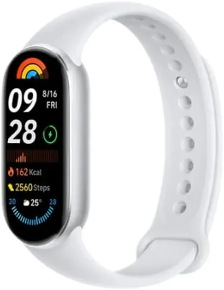 Xiaomi Smart Band 9 Global Version (2024) 1.62" Amoled Display | 233 mAh Battery | up to 21 Days of Battery Life | Over 150 Workout Modes | BT 5.4 | 50M Water Resistant - Glacier Silver