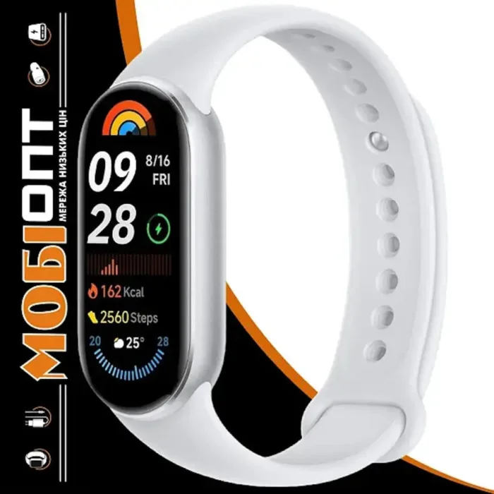 Xiaomi Smart Band 9 Global Version (2024) 1.62" Amoled Display | 233 mAh Battery | up to 21 Days of Battery Life | Over 150 Workout Modes | BT 5.4 | 50M Water Resistant - Glacier Silver