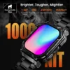 AMAZTIM GPS Smart Watch for Men, 6 Satellite Positioning, Compass, Stainless Steel Body, 50M Waterproof, 480mAh Extra-Large Battery, Answer/Make Call, 1.96" AMOLED Screen, Compatible for Android iOS