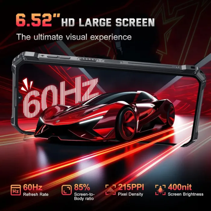OUKITEL WP36 Pro Rugged Phone Unlocked- 24GB+256GB Cell Phone, 10600mAh Battery, 6.52" Display Smartphone, 13MP Camera, 128dB Loud Speaker, 4G Dual SIM Android 14 Phones, IP68/69K/NFC/OTG/GPS/T-Mobile - Image 7