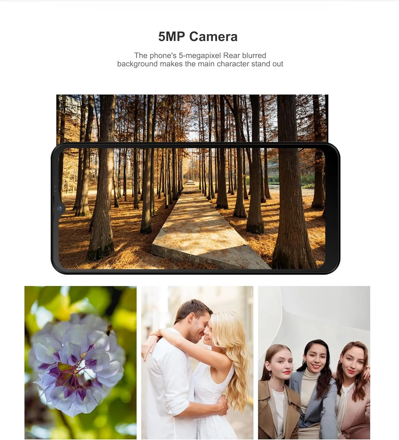 J24 Unlocked Smartphone, 6.5” HD+ Display, 4G LTE, Android 14, Octa-Core, 3GB RAM + 32GB Storage (Expandable 256GB), 3000mAh Battery, Dual SIM, Type-C, Includes Charger & Case - Image 6