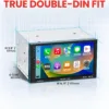 BOSS Audio Systems BVCP9700A Car Stereo - Apple CarPlay, Android Auto, Double Din, 7 Inch Touchscreen, Bluetooth, No CD DVD Player, AM/FM Radio Receiver