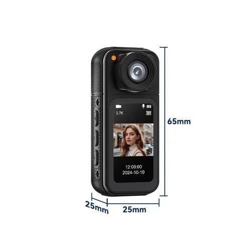 2.7K Thumb WiFi Action Camera, Wearable Body Camera Hands-Free POV Recording