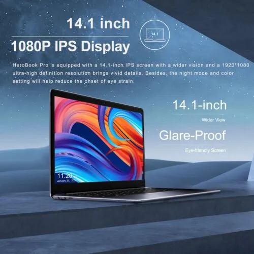 CHUWI - 13.3" Laptop - Intel Celeron 2.8GH- 8GB Memory - 256GB SSD - HDMI Silver