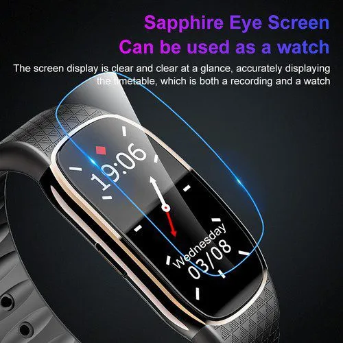 Voice Activated Digital Audio Voice Recorder Bracelet Wrist Watch MP3 Player USA