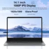 CHUWI- 13.3" Laptop - Intel Celeron 2.8GH- 8GB Memory - 256GB SSD-HDMI Gray