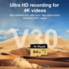 64GB SD Card 2 Pack Adapter, 128GB Memory Card High Speed Up to 150MB/s, A1 V30 U3 4K C10 TF Card for Tablet/Mobile Phone/Camera/Car Audio/Game Console