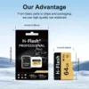 64GB SD Card 2 Pack Adapter, 128GB Memory Card High Speed Up to 150MB/s, A1 V30 U3 4K C10 TF Card for Tablet/Mobile Phone/Camera/Car Audio/Game Console