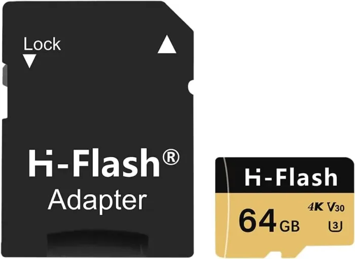 64GB SD Card 2 Pack Adapter, 128GB Memory Card High Speed Up to 150MB/s, A1 V30 U3 4K C10 TF Card for Tablet/Mobile Phone/Camera/Car Audio/Game Console