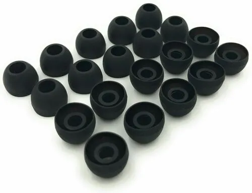 20 Pcs Universal Premium Ear Tips Silicone Replacement Earbud Earbuds