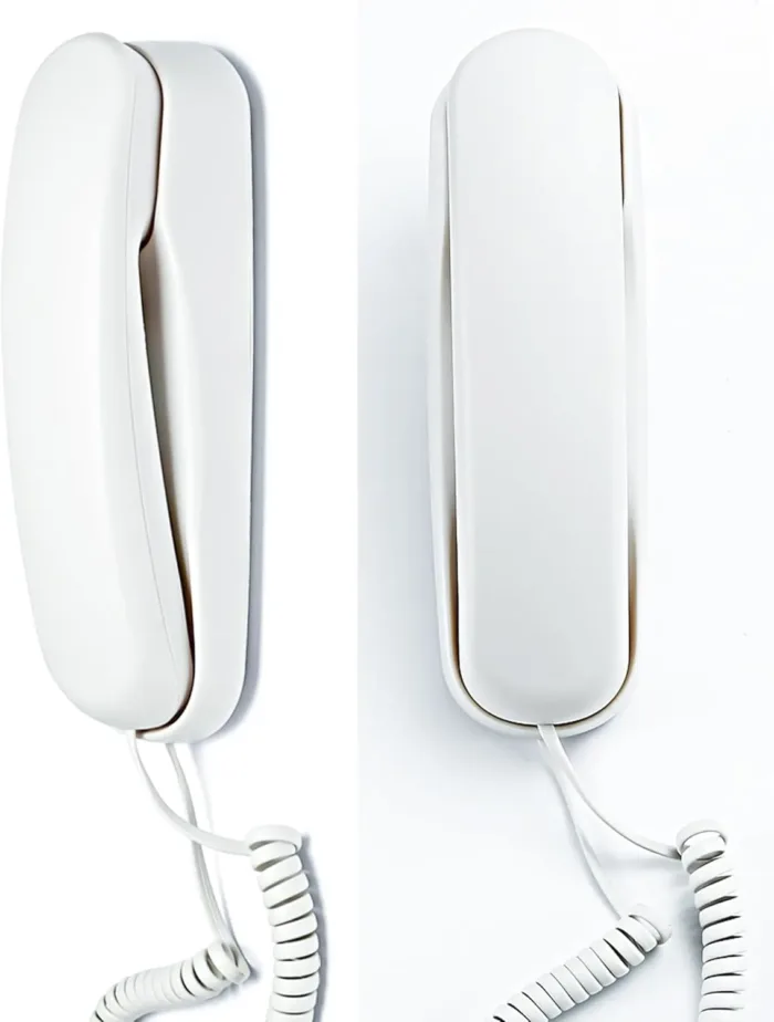 Corded Phone for Home, Durable landline Phone with Large Buttons for Seniors, Versatile Mini Phone for The Home, Office, and More(White)