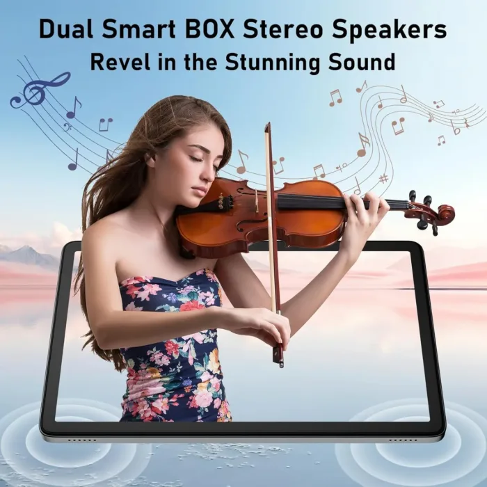 Blackview 10 inch Android Tablet, 2025 Android 14 Tablet with 12(4+8) GB+128GB 2TB Expand, Dual Speakers and Camera, BT5.3, WiFi 6, Google GMS, 2.0GHz CPU, Support Widevine L1, PC Mode,Blue