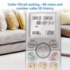 AT&T EL51203 2 Handset DECT 6.0 Cordless Home Phone Full-Duplex Handset Speakerphone, Backlit Display, Lighted Keypad, Caller ID/Call Waiting, Phonebook, Eco Mode, Voicemail Key, Quiet Mode,Intercom