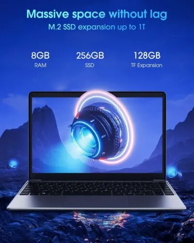 CHUWI HeroBook Pro 14.1 Intel Celeron N4020 Windows 11 Laptop 256GB SSD 8GB RAM