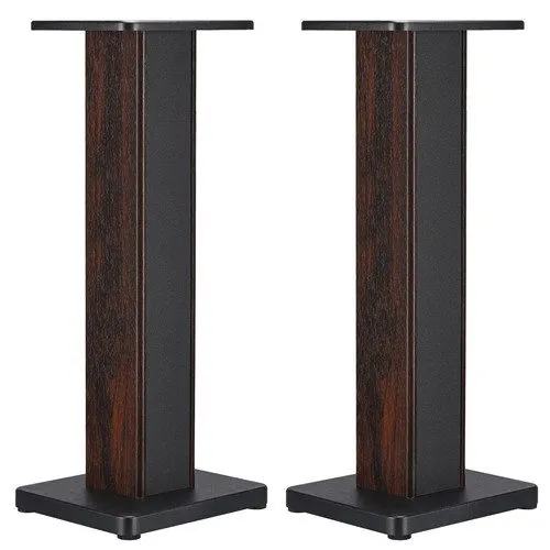 2 Pack Wood Speaker Stands 15.7 Inch 40cm Speaker Stand Hollowed Stands