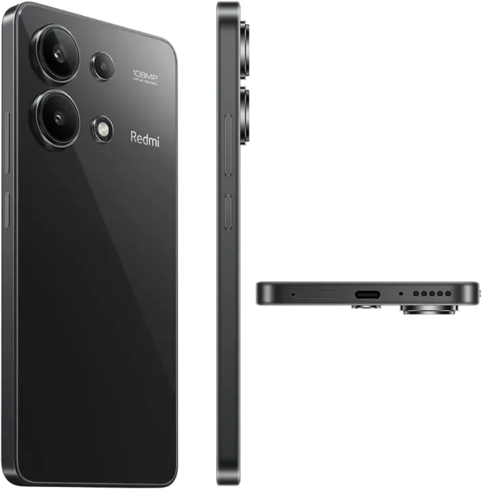 Xiaomi Redmi Note 13 4G LTE (128GB + 6GB) 6.67" 108MP (for Tmobile Mint Tello & Global) Global Bands Unlocked (Midnight Black Global Version)