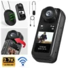 2.7K Thumb WiFi Action Camera, Wearable Body Camera Hands-Free POV Recording