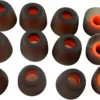 6 Pairs Premium Ear Tips for JBL Tune TWS Earbuds in Ear Tips, Soft Silicone Washable Noise Reducing Secure fit for June 230NC TWS/Tune 125TWS /Tune 130NC TWS Free X, Fit in Case, Buds Tips Black