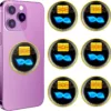 6 Pcs Cell Phone Protection Stickers Neutralizers for Smartphones, Tablets, Laptops, Computers, WiFi, TV, Monitors - All Devices