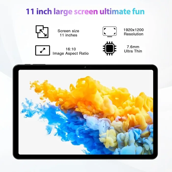 DOOGEE T30S Android 14 11 Inch 2.4K Gaming Tablet, Octa-Core with 16GB+256GB, 1TB Expandable, 8580mAh Battery, 13MP+8MP Camera, 5G WiFi, BT5.0, GPS, Includes Keyboard, Mouse, Stylus Pen and Case