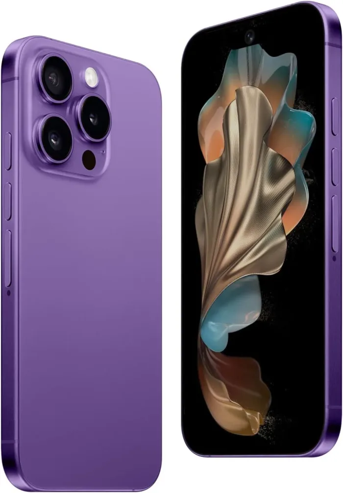 A15 Promax, 5G Net Unlocked Cell Phone, 8+512GB Android Phones, Android 14.0, 120Hz,108MP Camera, 5G Dual SIM Smartphone, 6800 mAh Battey Android Phone, Unlocked for All Carriers (Purple)