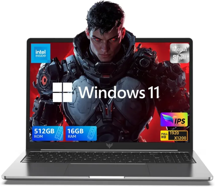 ACEMAGIC Laptop, 16GB DDR4 512GB SSD 16.0inch Laptop Computer, Windows 11 Laptop with Intel 12th N97 Processor(Up to 3.6GHz), 1920P FHD Display, Metal Shell, WiFi 6, USB3.2, Type_C, Long Battery Life