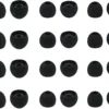 ALXCD Ear Tips for in-Ear Headphones, S/M/L Sizes 12 Pairs Soft Silicone Earbuds Tips Eartips with 3.8mm Connector Hole, Fit Most in-Ear Earbuds(Inner Hole 3.8mm -4.8mm) 12 Pairs, Black, S/M/L