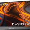 ARZOPA Portable Monitor 15.6'' FHD 1080P - Ultra-Slim Portable Laptop Monitor with Kickstand - IPS Display for PC, MAC, Phone, Xbox, PS5 - USB C & HDMI Connectivity - A1