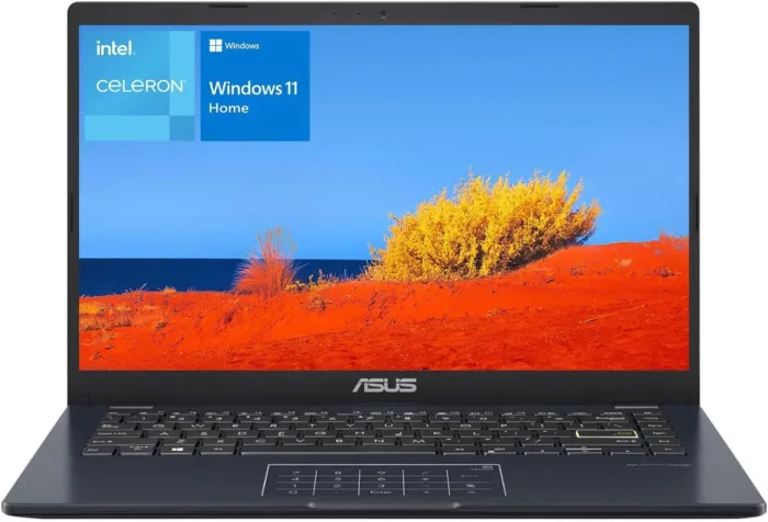 ASUS 14" Laptop, 14" FHD Display, Intel Celeron N4500, 4GB Memory, 64GB eMMC, Touchpad, Webcam, HDMI, Wi-Fi, Windows 11 Home, Quiet Blue
