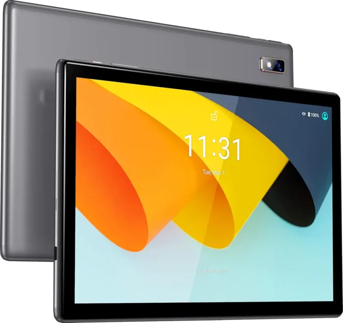BYYBUO A10_L 10.1 inch Tablet, 4GB RAM 64GB ROM | Android 13 Tablets, Quad-Core Processor, 5000mAh Battery, 1280x800 IPS HD Touchscreen, 5MP+8MP Camera, Bluetooth, WiFi, Grey