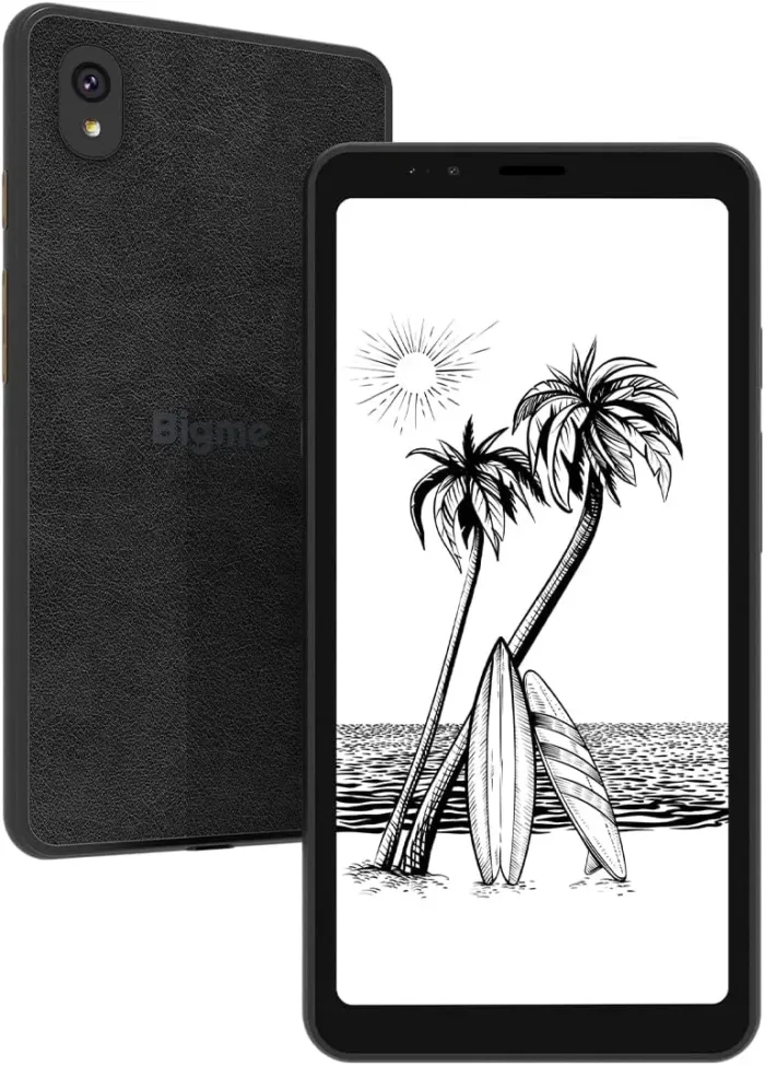 Bigme E-Ink Screen Mobile Hibreak, 6G+128GB Android 11 Smartphone, 36-Level Front Light, 3300mAh Battery, 5+13MP Camera - Black and White