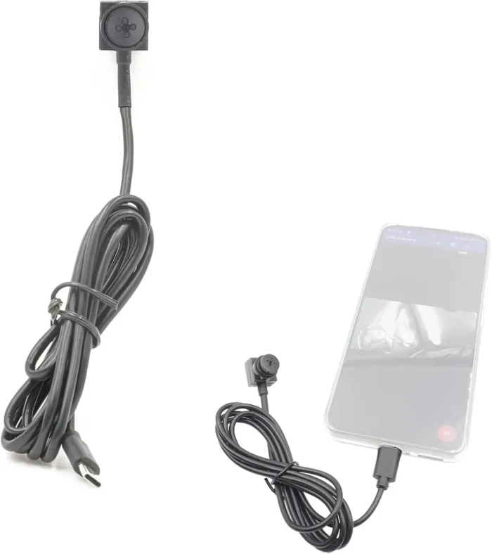 Button Camera 1080P Wearable Camera External Phone Camera for Android Smartphone(Type-C only) Indoor and Outdoor Use