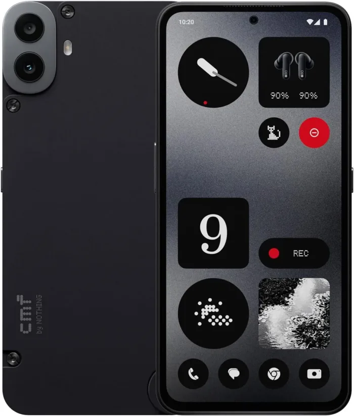 CMF Phone 1 8+256GB - Unlocked Smartphone with 50 MP Rear Camera with Ultra XDR, 6,67" Super AMOLED Display and Nothing OS 2.6 - Black